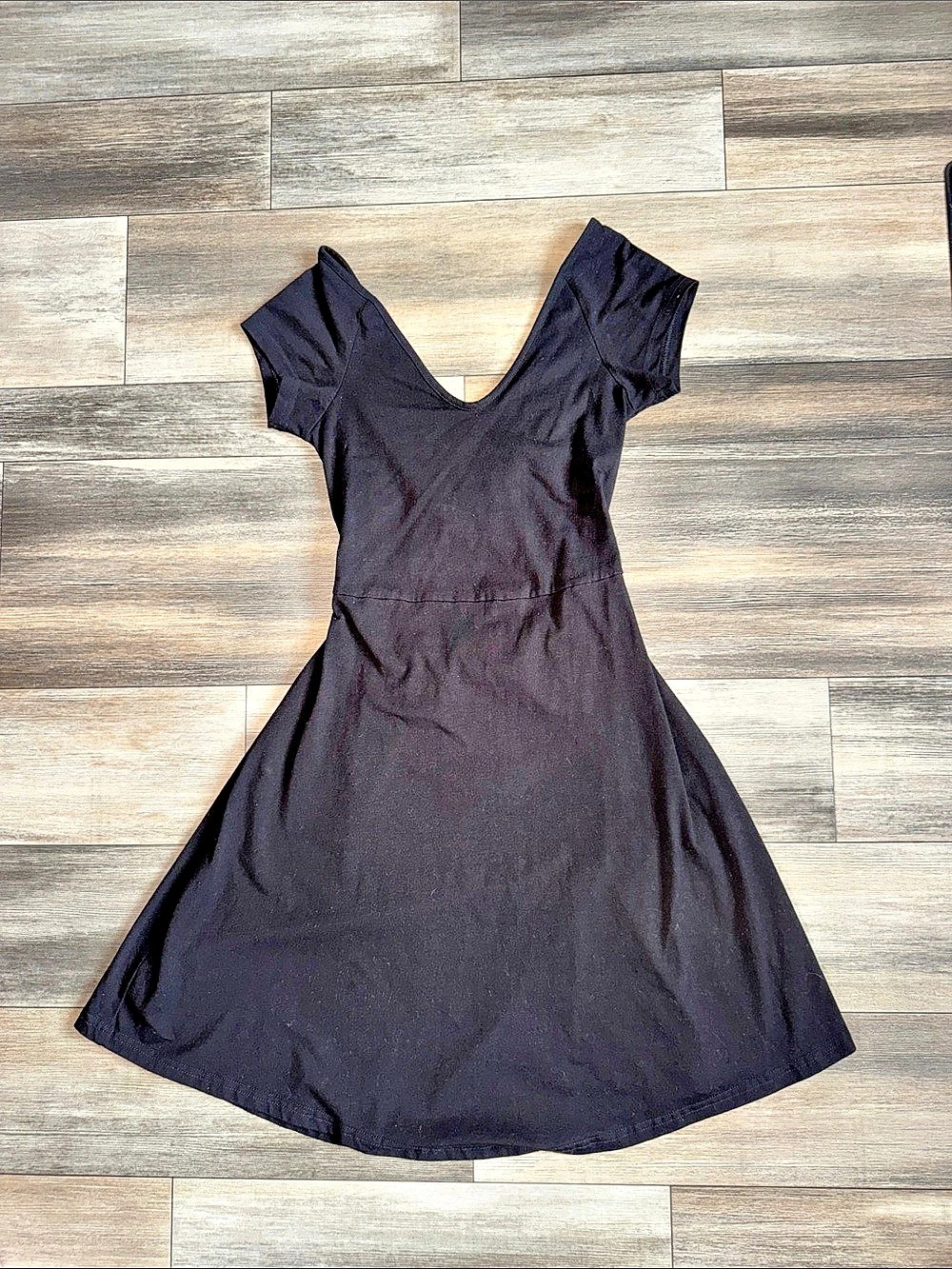 PACT Organic Black Mini Dress Size XS